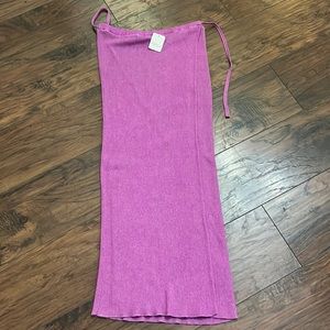 Free People Knit MIDI Wrap Skirt